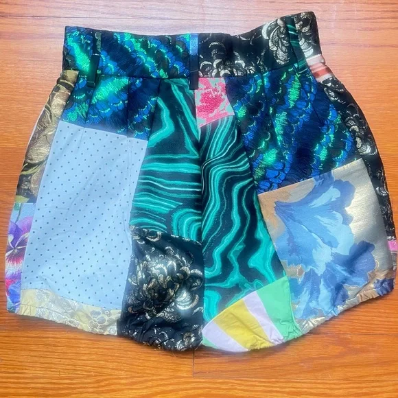 Dolce & Gabbana Patchwork Drill Brocade Bustier Top and Culotte Shorts Briefs - Picture 11 of 16